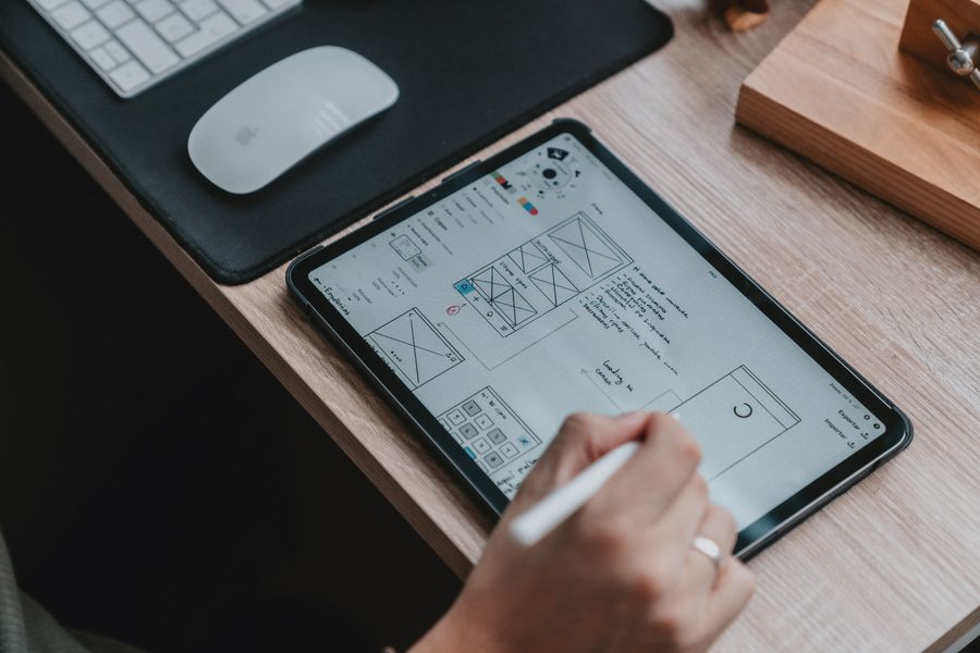 passen sie design und navigation